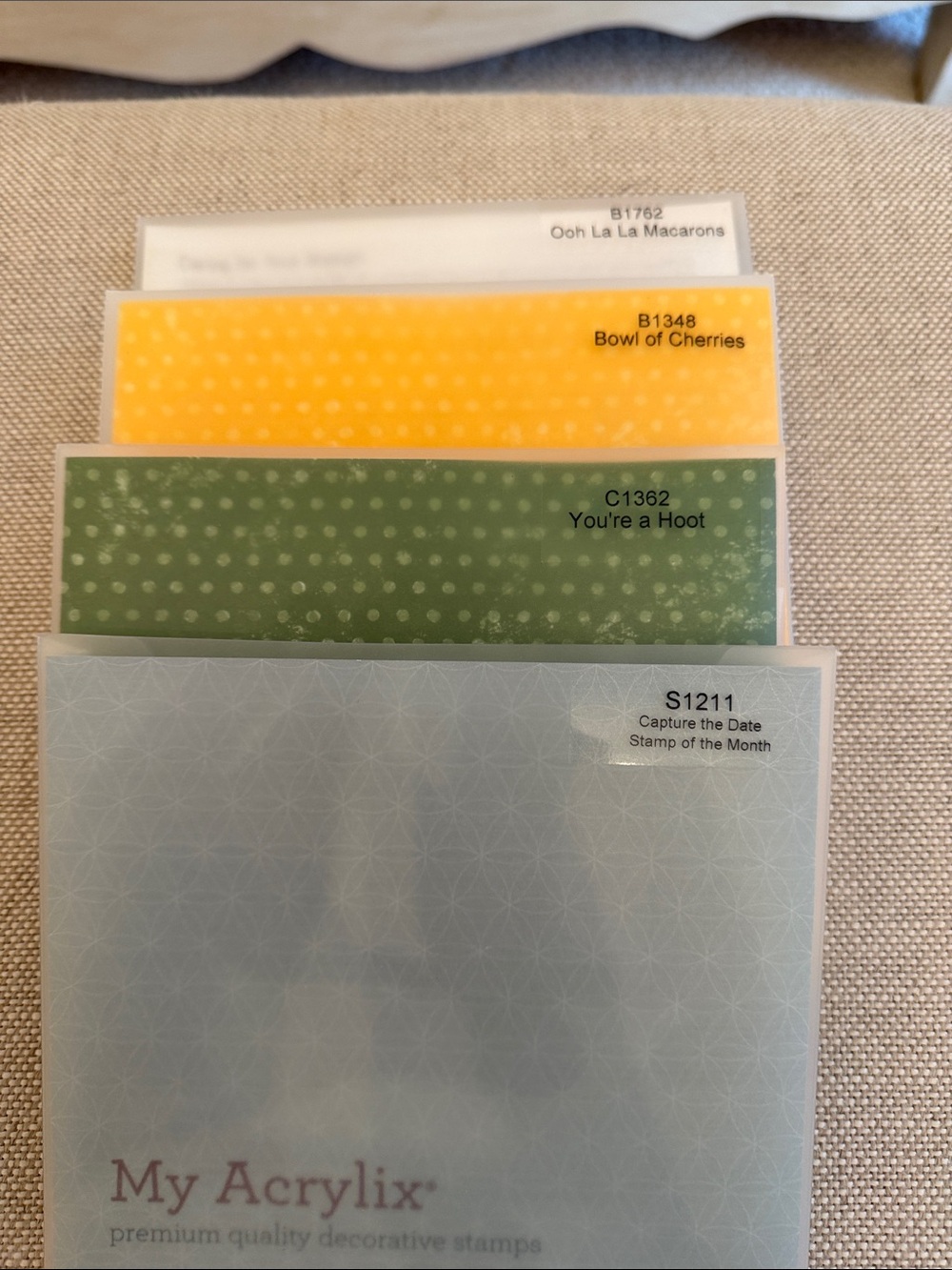 Clear Stamp Set - Green and Yellow Accent